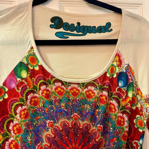 Gorgeous Desigual tunic top with mandala design! - Picture 2 of 5